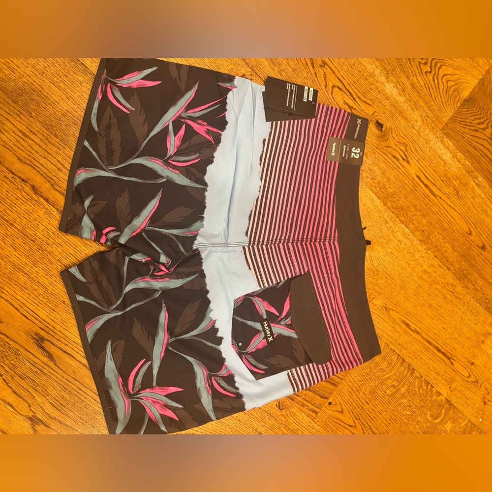 Hurley Phantom Playa Grande 18 stretch & comfort surf Swim Board Shorts Size 32 - Picture 5 of 5